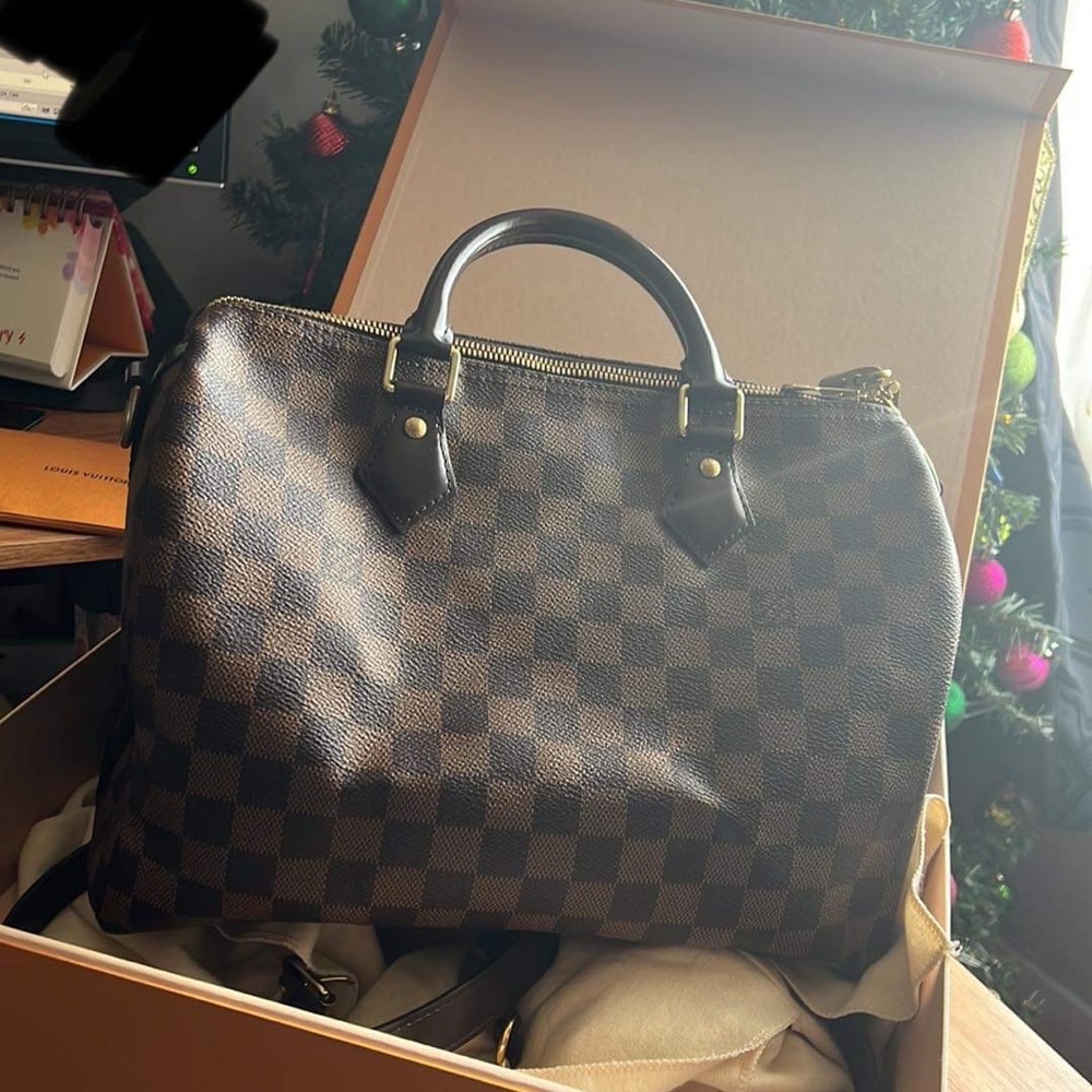 Speedy 30 Bandouliere Damier Ebene